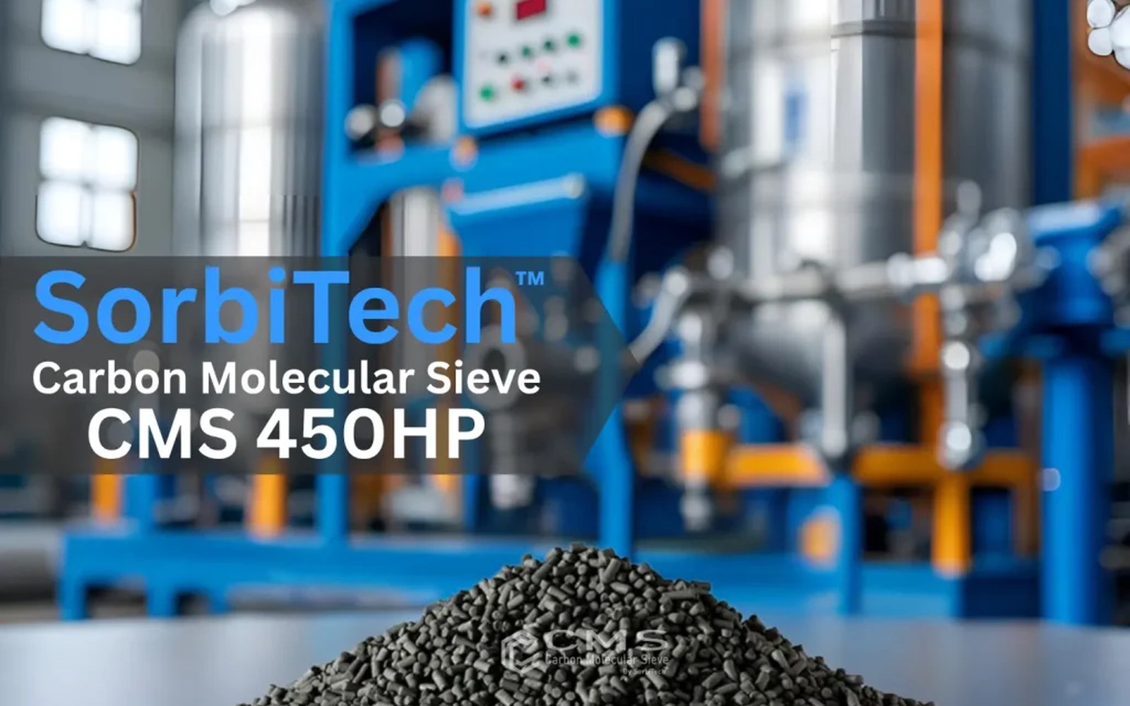Carbon molecular sieve CMS 450HP for 7N ultra high purity nitrogen PSA in semiconductor and pharma