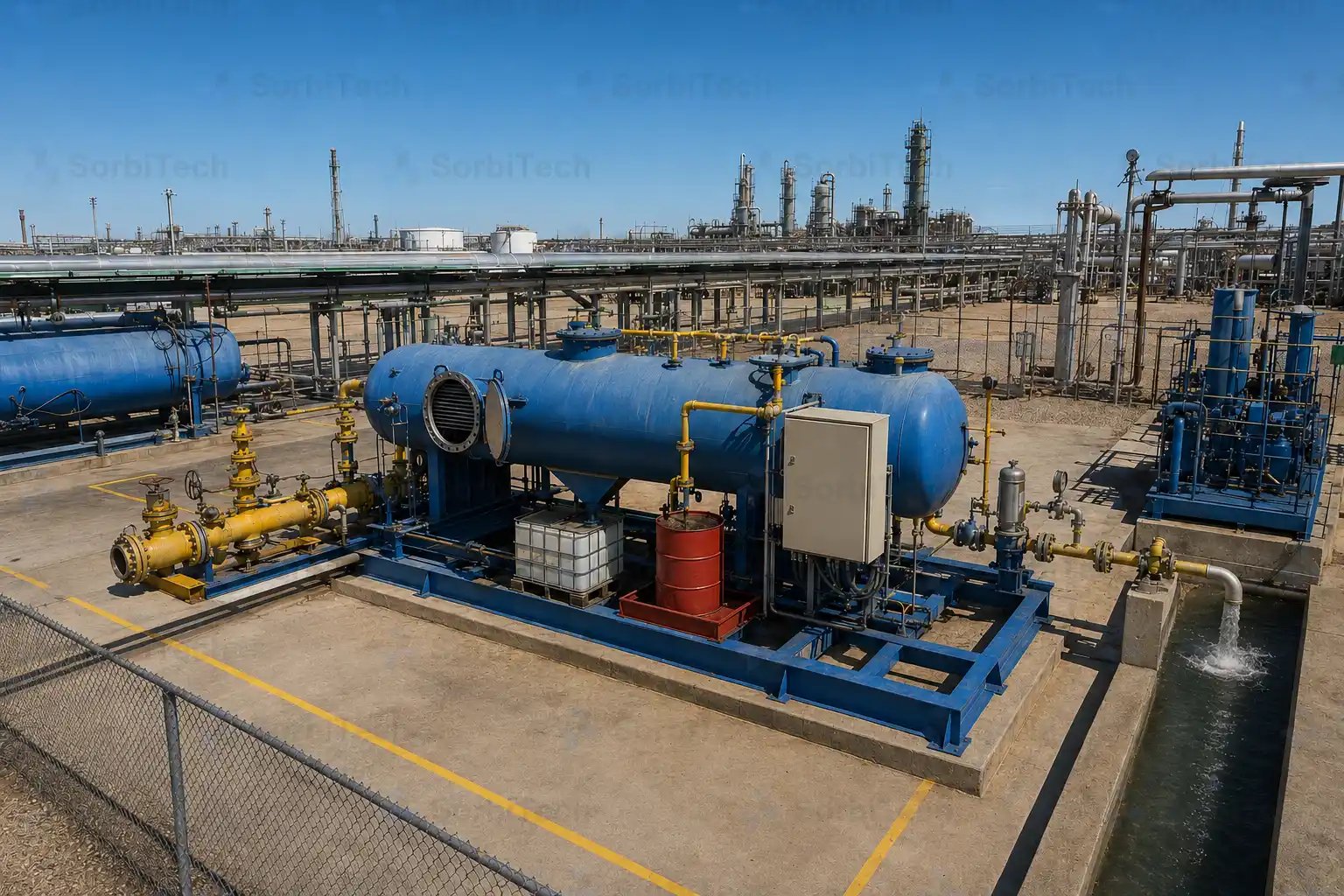 SorbiTech CPI Oil Water Separator Corrugated Plate Interceptor Produced Water