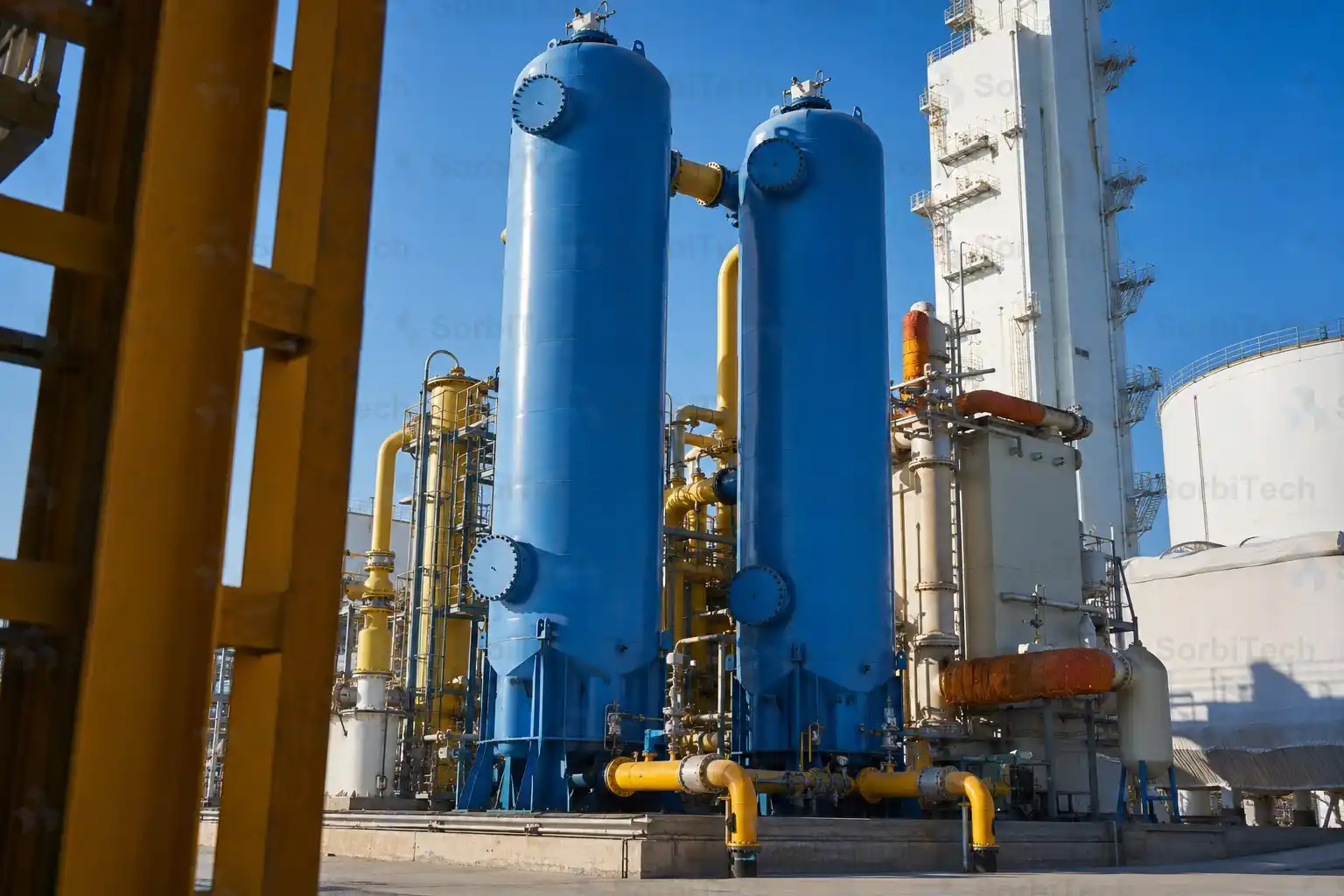SorbiTech Cryogenic ASU Pre Purification Package ASU Front End 13x Alumina TSA Towers