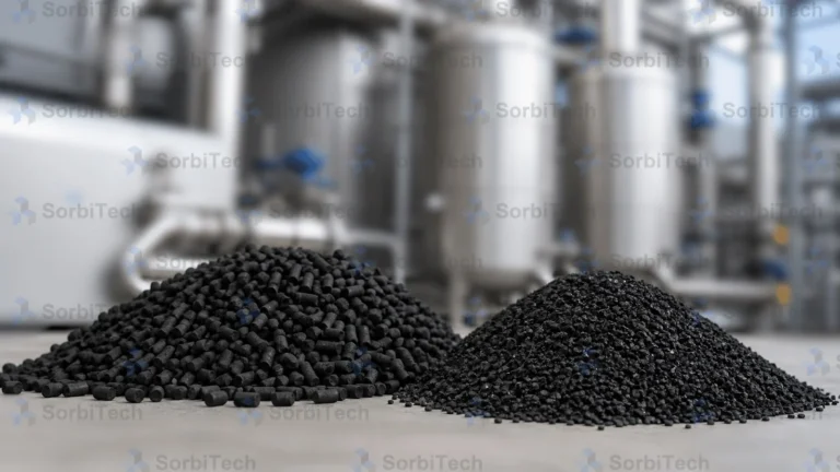 SorbiTech Impregnated Activated Carbon H2S Acid Gas Mercury Removal