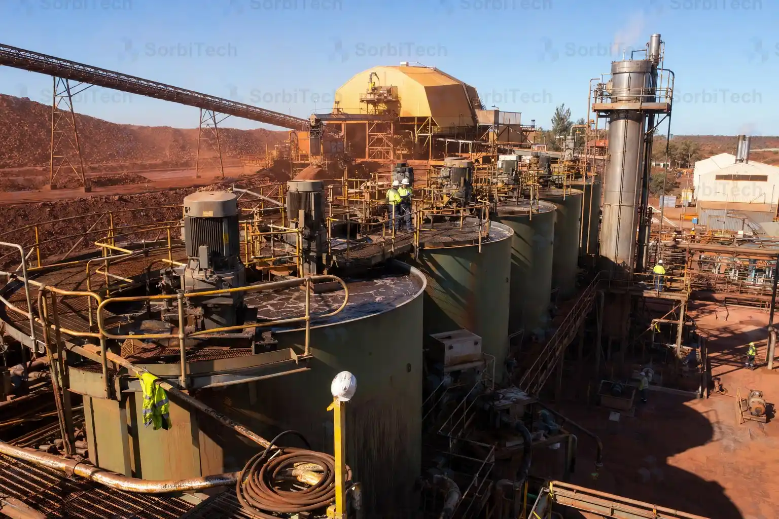 SorbiTech Mining Metallurgy Copper Concentrator SAG Mill Flotation