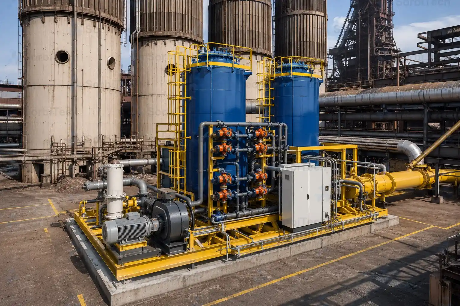 SorbiTech Oxygen Vpsa Package Industrial Oxygen Vpsa Steel Mill Blast Furnace